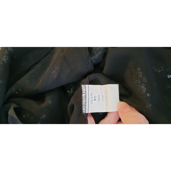 Sequin Scoop Neck Tank Top Camisole Sz L - Picture 4 of 5